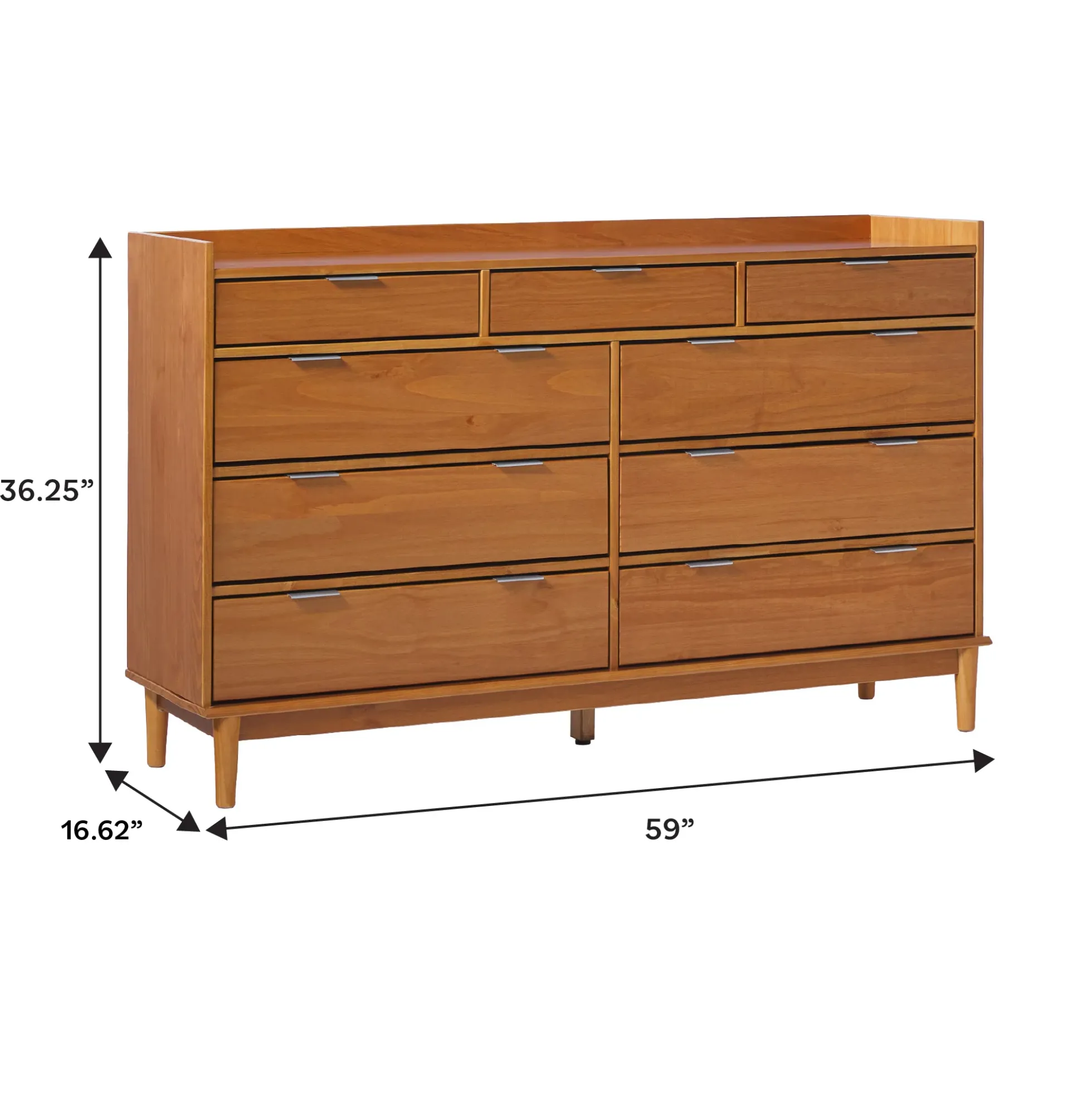 Lee Mid-Century Modern Wood Dresser