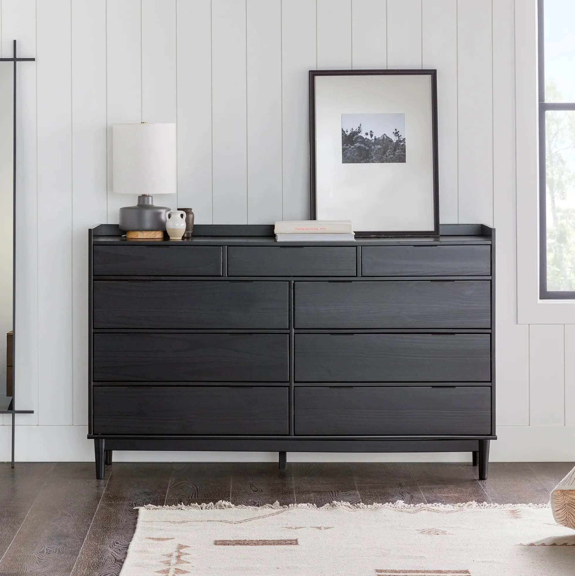 Lee Mid-Century Modern Wood Dresser