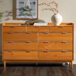 Lee Mid-Century Modern Wood Dresser