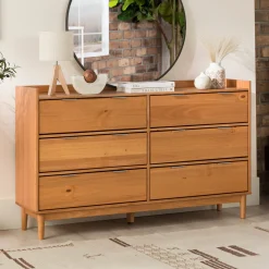 Lee Mid-Century Modern Wood Dresser