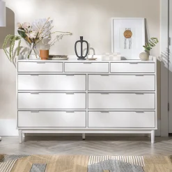 Lee Mid-Century Modern Wood Dresser