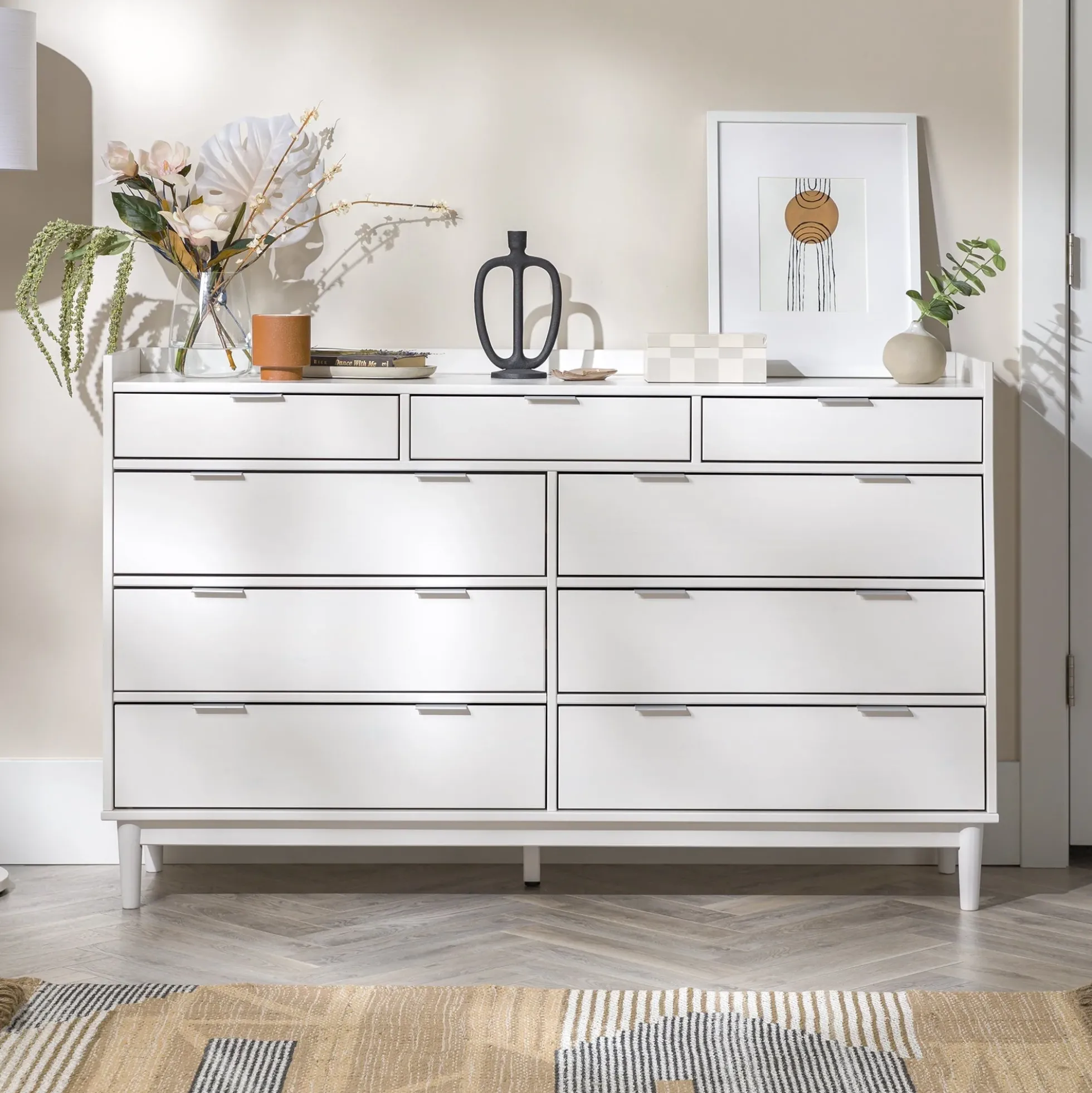 Lee Mid-Century Modern Wood Dresser
