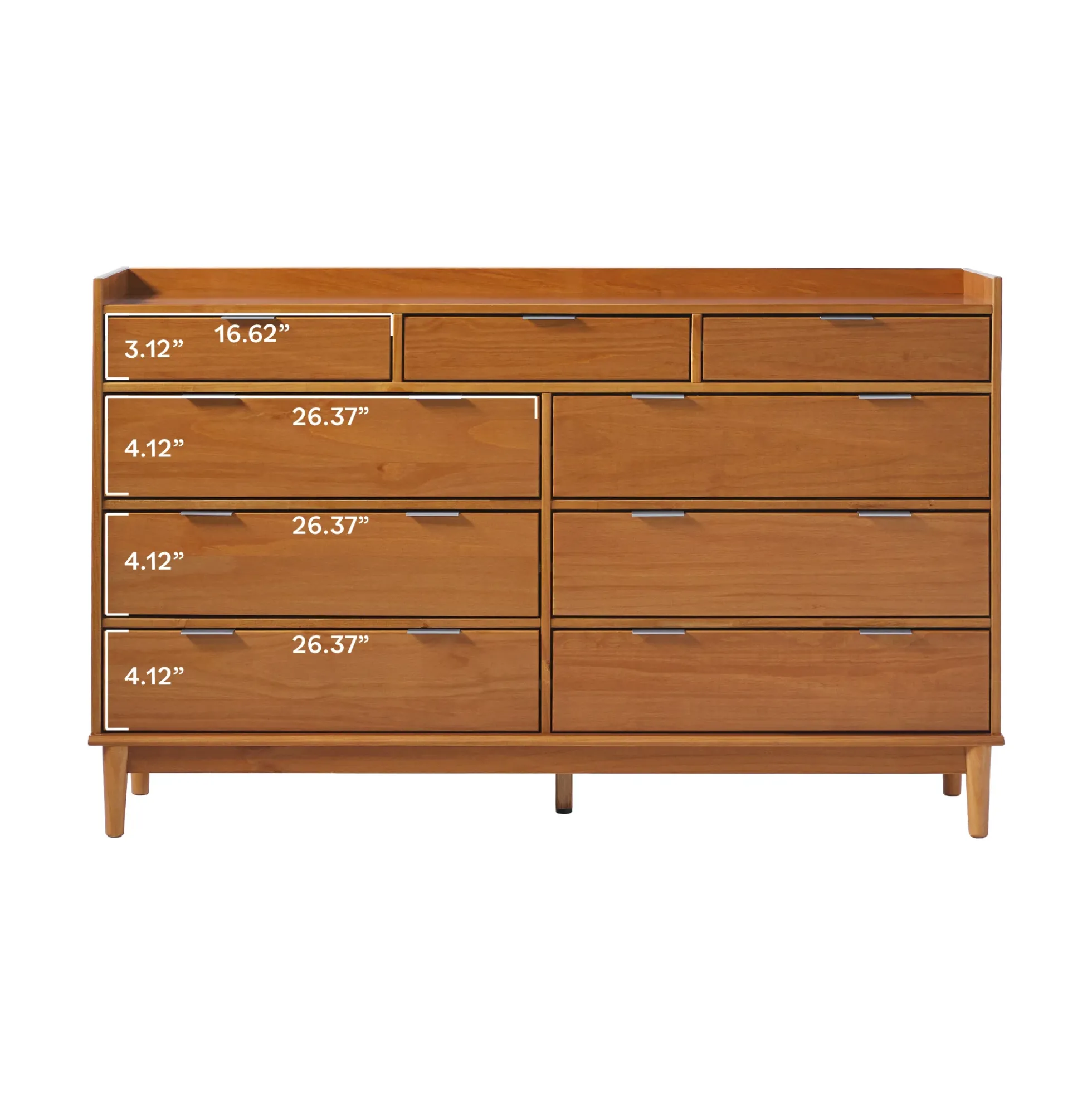 Lee Mid-Century Modern Wood Dresser