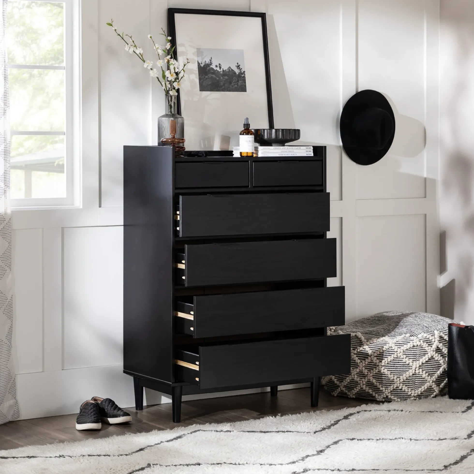 Lee Mid-Century Modern Wood Dresser
