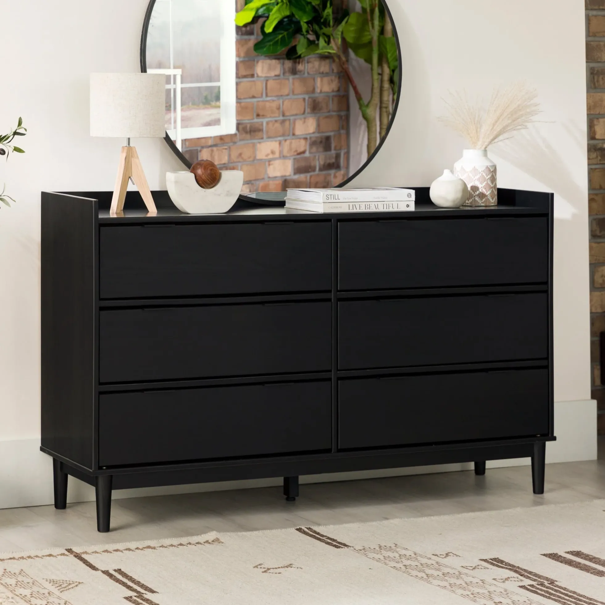 Lee Mid-Century Modern Wood Dresser