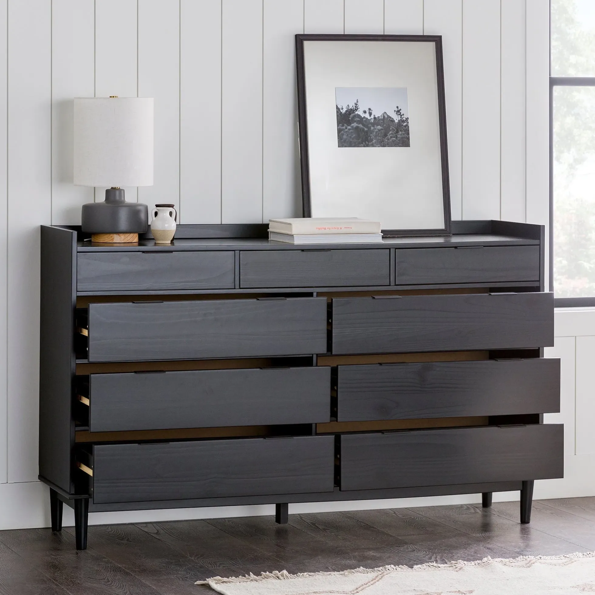 Lee Mid-Century Modern Wood Dresser