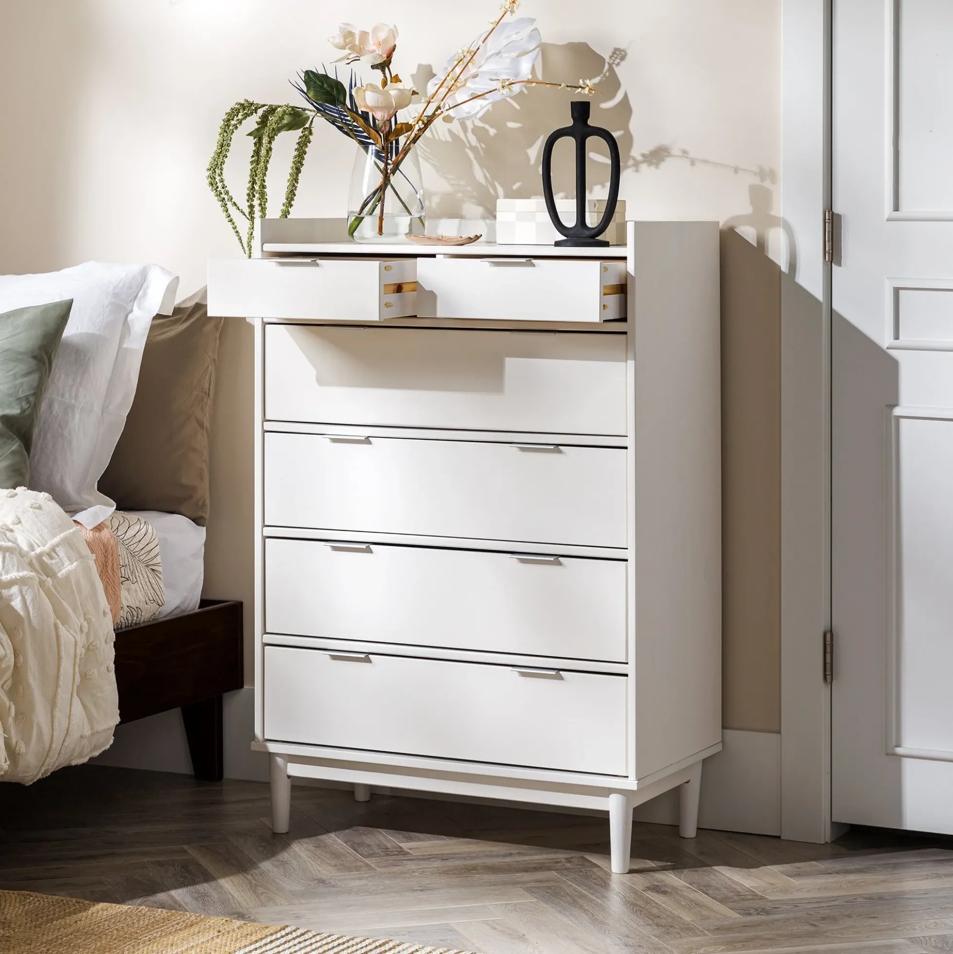Lee Mid-Century Modern Wood Dresser