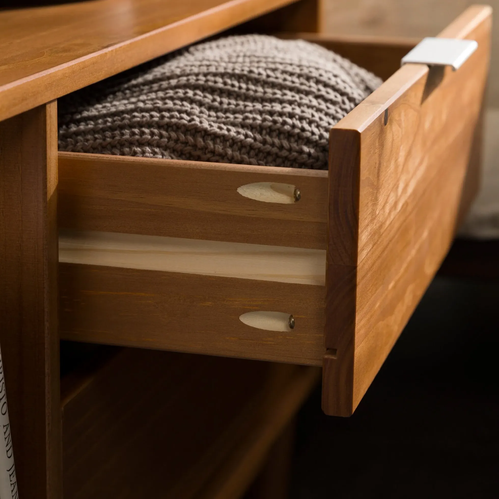 Lee Mid-Century Modern Wood Nightstand