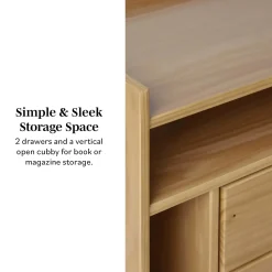 Lee Mid-Century Modern Wood Nightstand