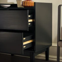Lee Mid-Century Modern Wood Nightstand