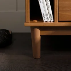 Lee Mid-Century Modern Wood Nightstand