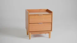 Lee Mid-Century Modern Wood Nightstand