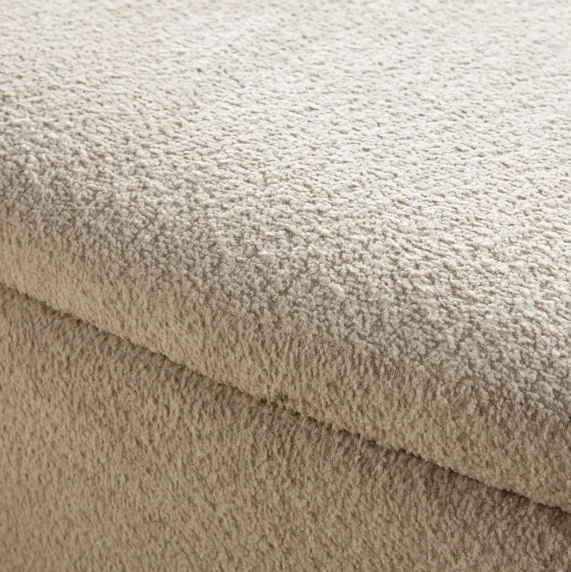 Linley Contemporary Boucle Easy Assembly Upholstered Large Storage Ottoman