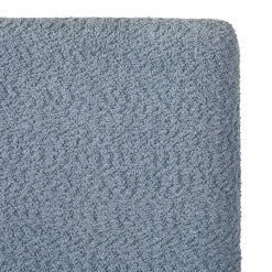 Linley Modern Upholstered Boucle Twin Bed Frame with Round Feet