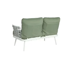 Mariano Outdoor Patio Steel 4-Pieces Loveseat Conversation Set