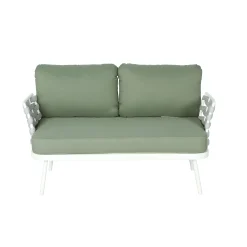 Mariano Outdoor Patio Steel 4-Pieces Loveseat Conversation Set