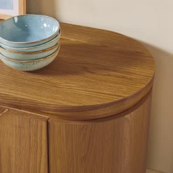 Maya Modern Curved Wood 70