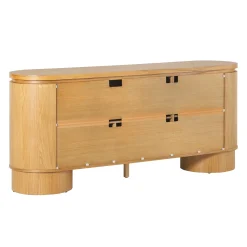 Maya Modern Curved Wood 70