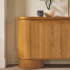 Maya Modern Curved Wood 70