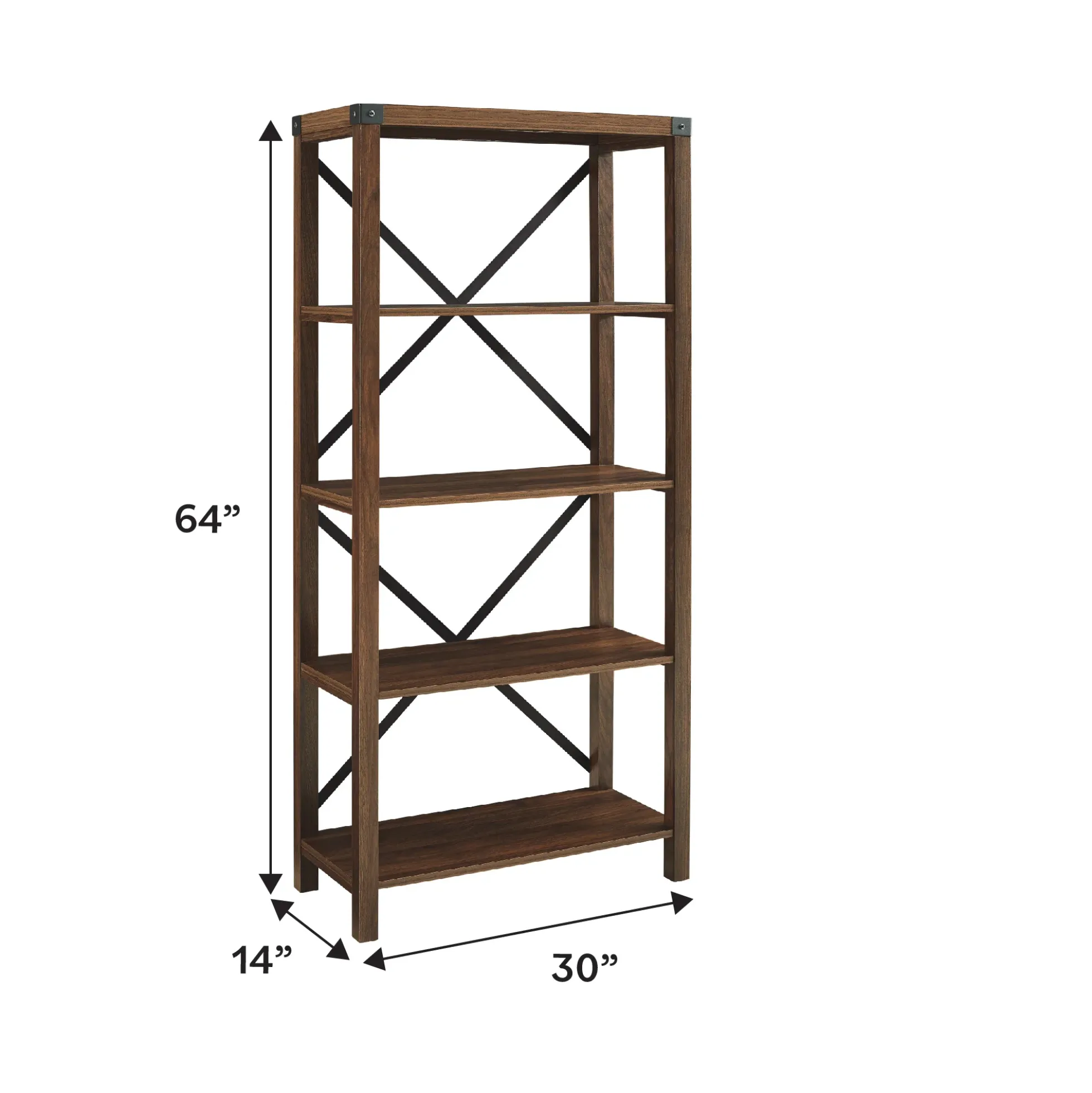 Metal X Bookshelf