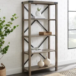 Metal X Bookshelf