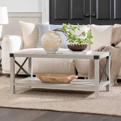 Metal X Coffee Table