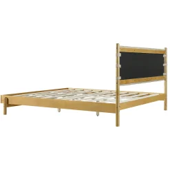 Mid Century Modern Upholstered Headboard Bedframe