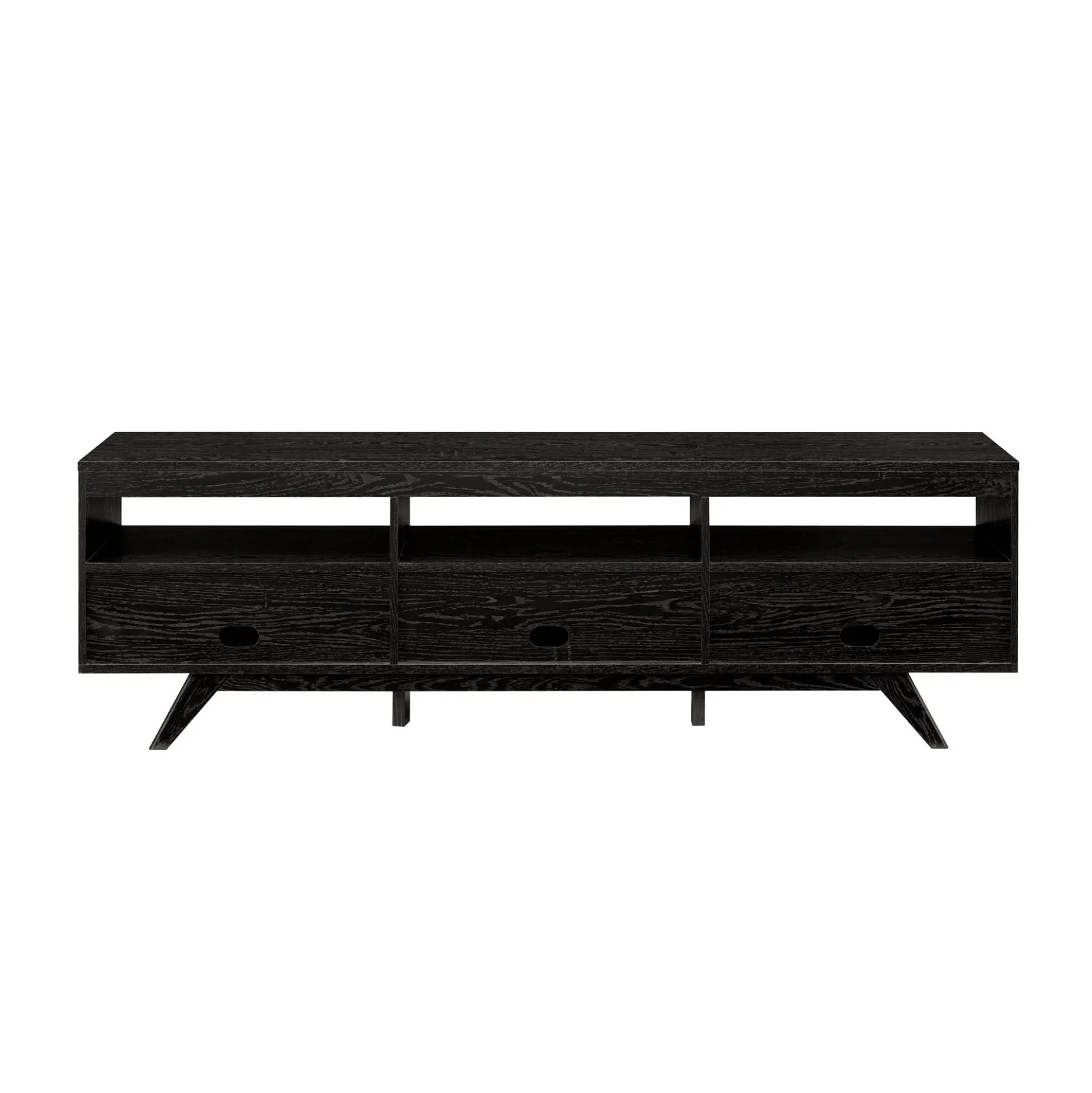 Mid-Century Kela Modern 3-Door TV Stand
