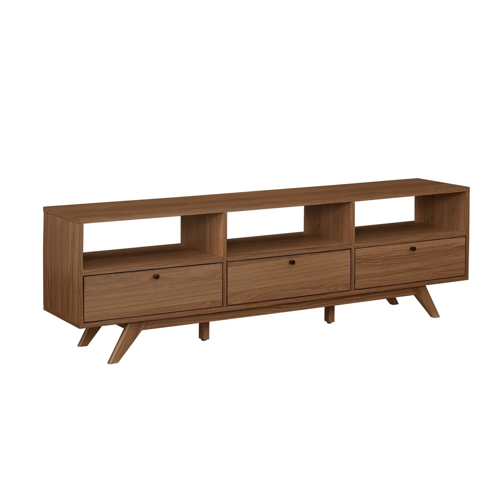 Mid-Century Kela Modern 3-Door TV Stand