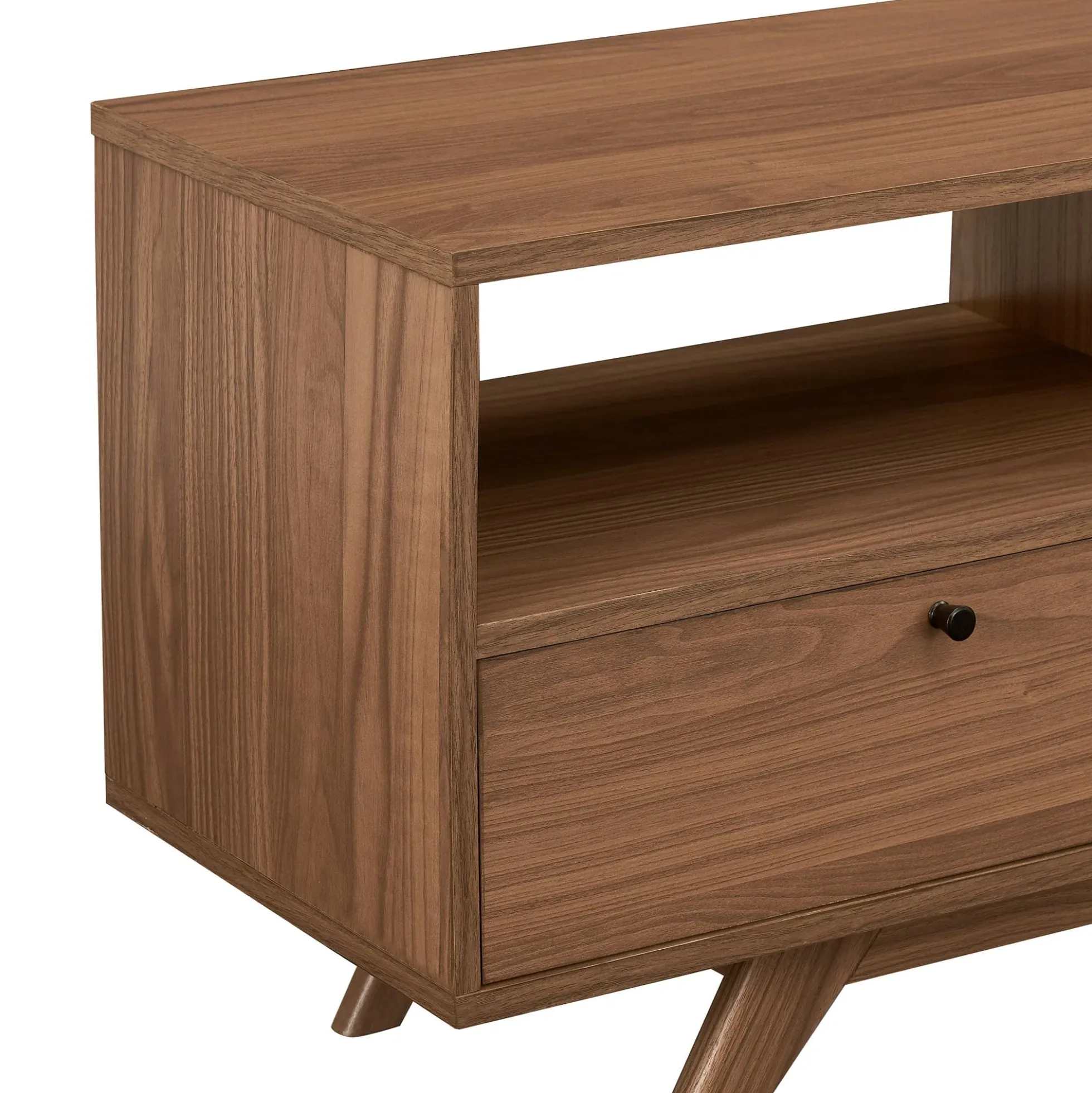 Mid-Century Kela Modern 3-Door TV Stand