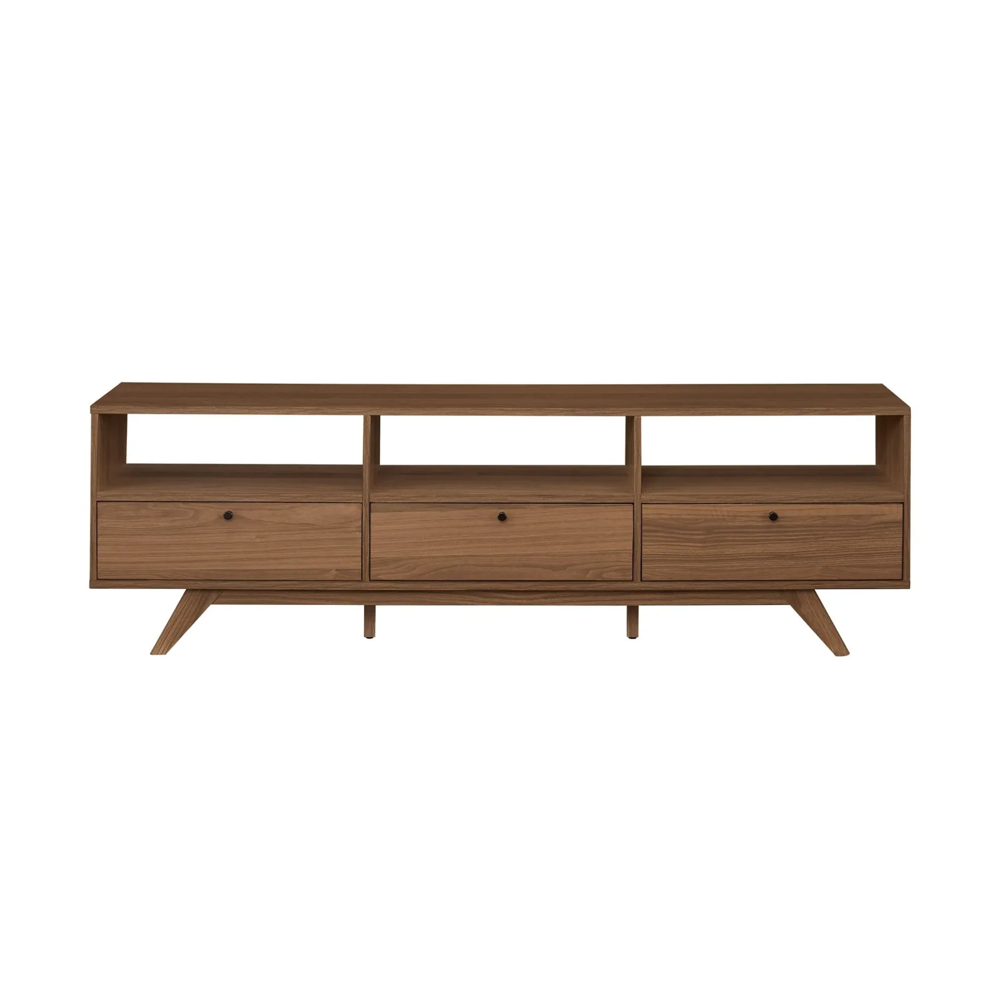 Mid-Century Kela Modern 3-Door TV Stand