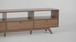 Mid-Century Kela Modern 3-Door TV Stand