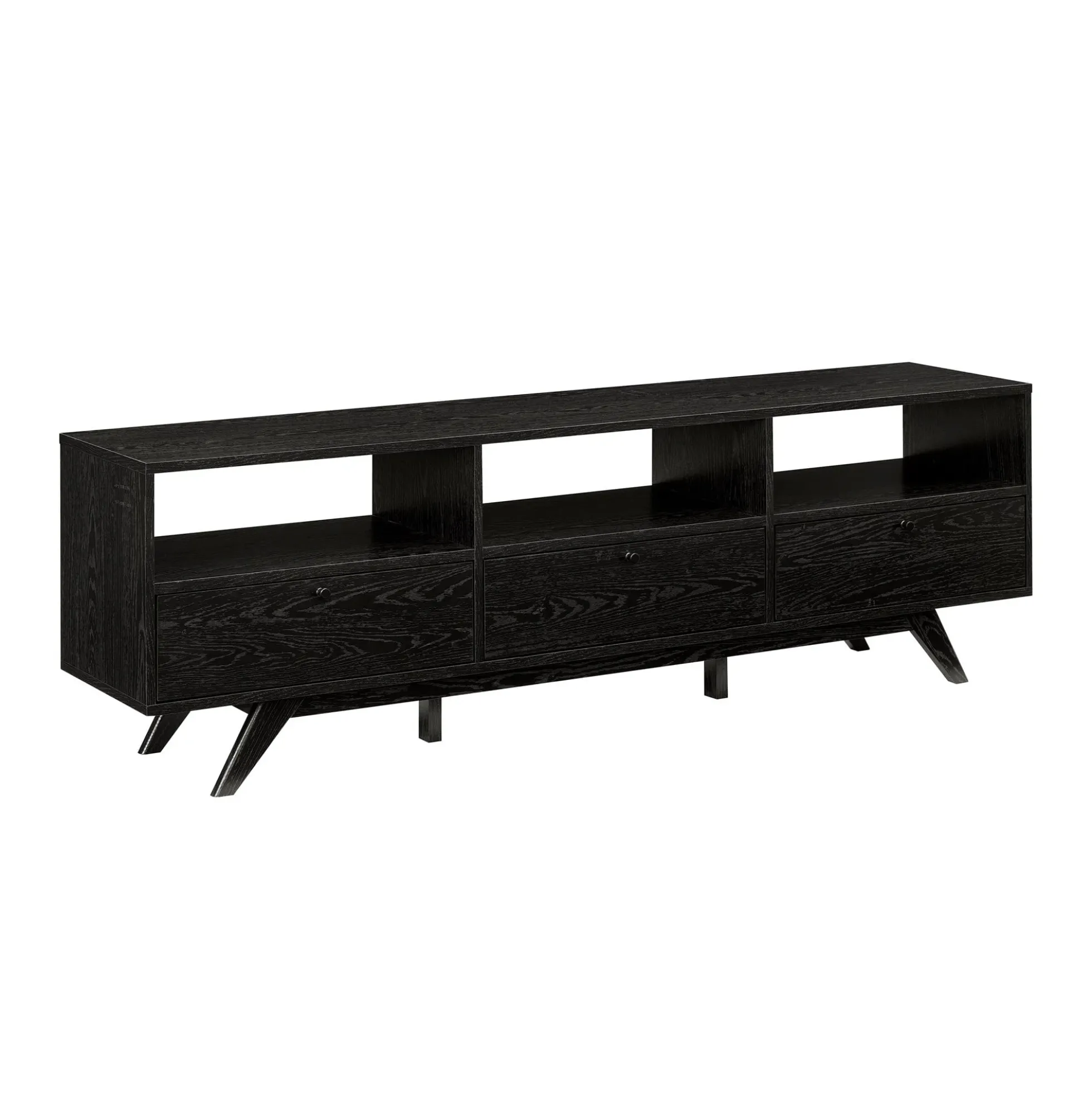 Mid-Century Kela Modern 3-Door TV Stand