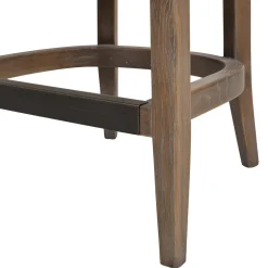 Mid-Century Modern 26' Textured Weave Counter Stool