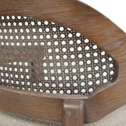 Mid-Century Modern 26' Textured Weave Counter Stool