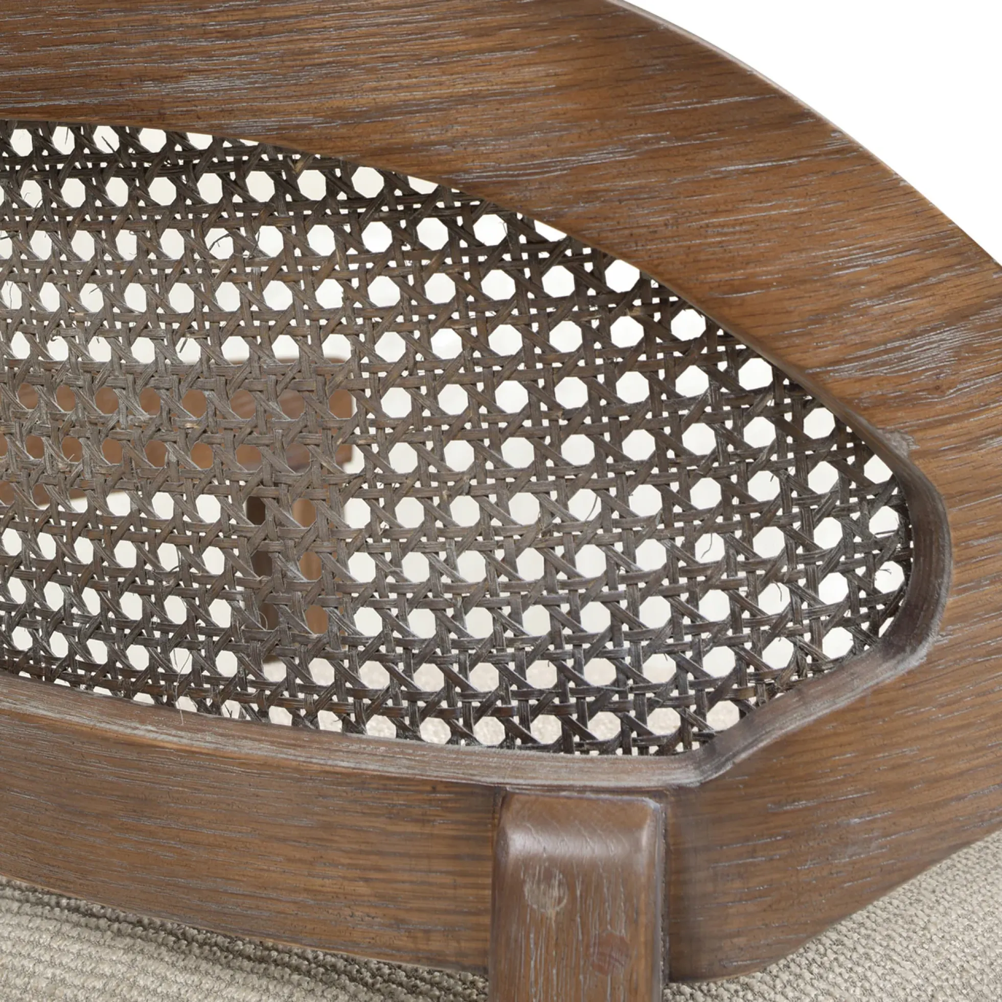 Mid-Century Modern 26' Textured Weave Counter Stool