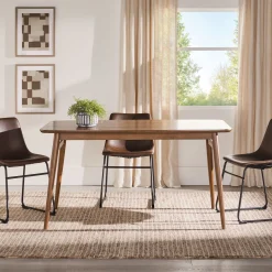 Mid-Century Taberu Modern Wood Dining Table