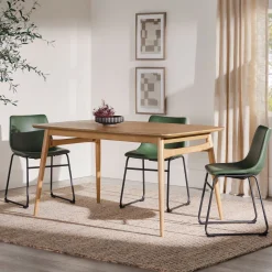 Mid-Century Taberu Modern Wood Dining Table