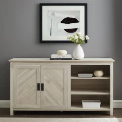 Mila Angled Groove Buffet Sideboard & TV Stand