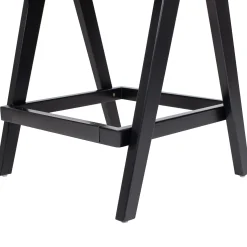 Milan 25.5' Modern Resin Webbing Back Boucle Bar Stool with Arms, Set of 3