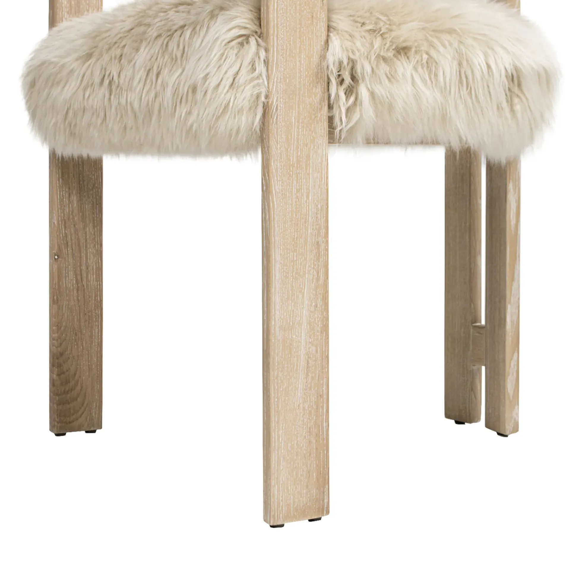 Millwick 21' Low Back Genuine Fur Dining Chair