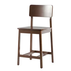 Minimalist Solid Wood Counter Stool, Set of 2
