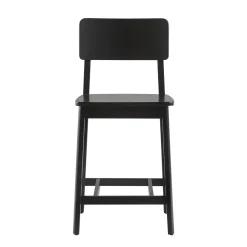 Minimalist Solid Wood Counter Stool, Set of 2