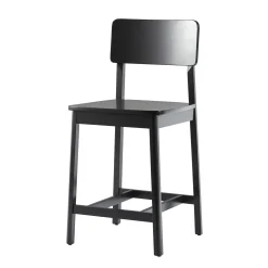 Minimalist Solid Wood Counter Stool, Set of 2