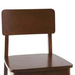 Minimalist Solid Wood Counter Stool, Set of 2