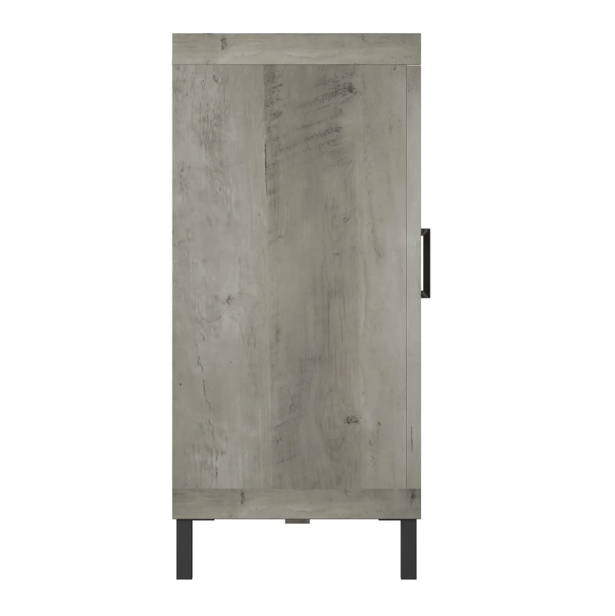 Mirrored Cabinet Door with 23" Electric Fireplace TV Stand Media Console