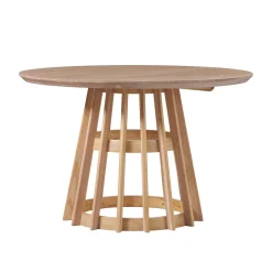 Modern 48 Round Solid Wood Dining Table