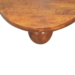 Modern Ball Leg Solid Wood Coffee Table Table