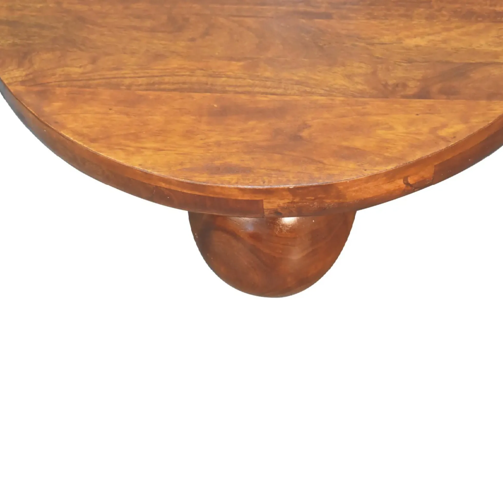 Modern Ball Leg Solid Wood Coffee Table Table