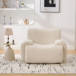 Modern Chenille Armchair Cloud Lounge Accent Chair with Deep Seats